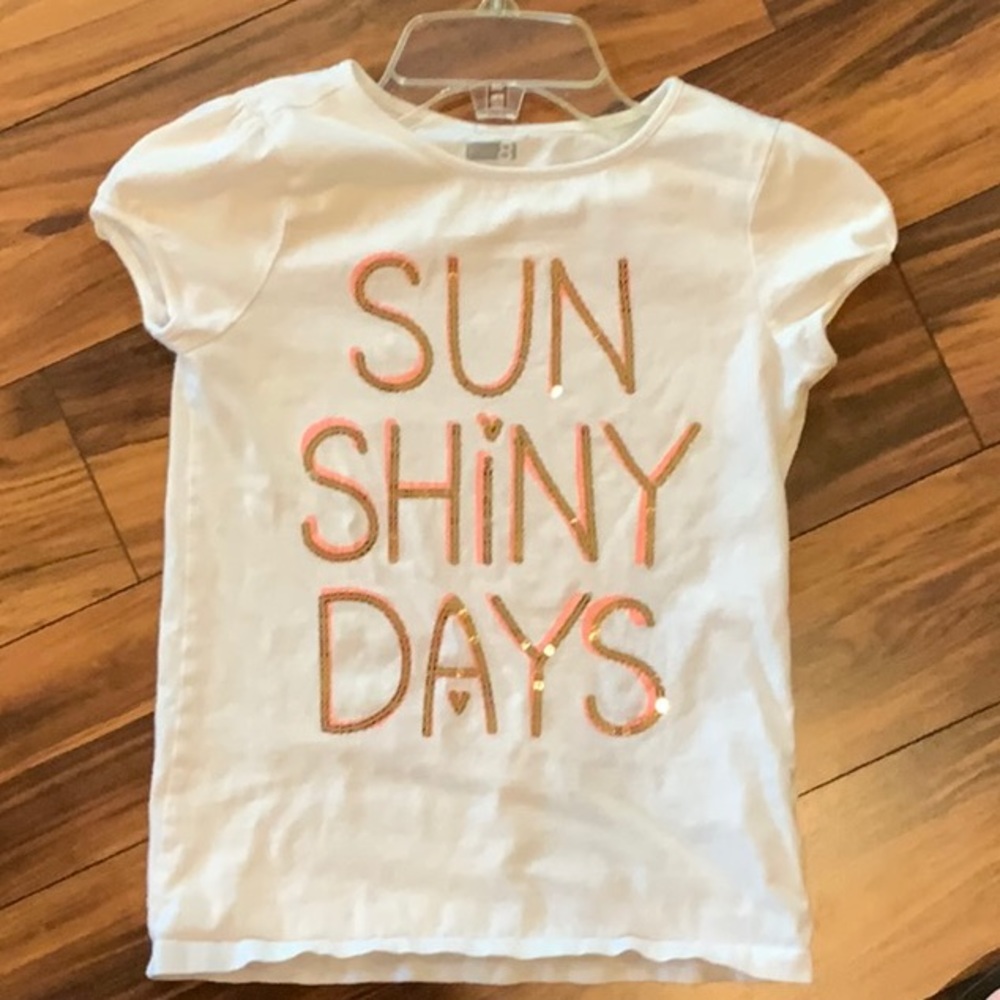 Crazy 8 Girls sequin words shirt